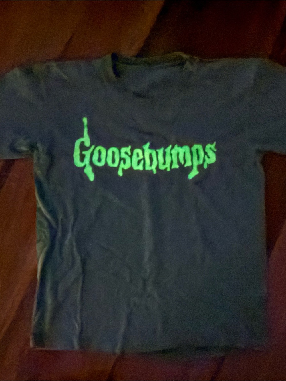 Vintage 90s Goosebumps T shirt No Tag Glow In The Dark Return Of The Mummy